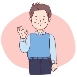 take 동사에 자신감을 가진 청년