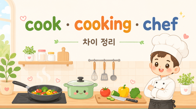 cook, cooking, chef 비교 이미지