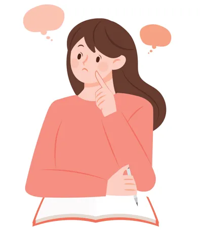 영어 문법 공부하며, 헷갈려하는 학생