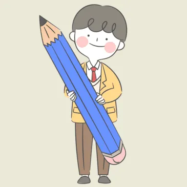 영어 문법을 공부하는 중학생