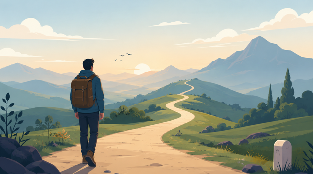 영어로 여행 표현 단어 중 journey를 표현한 이미지