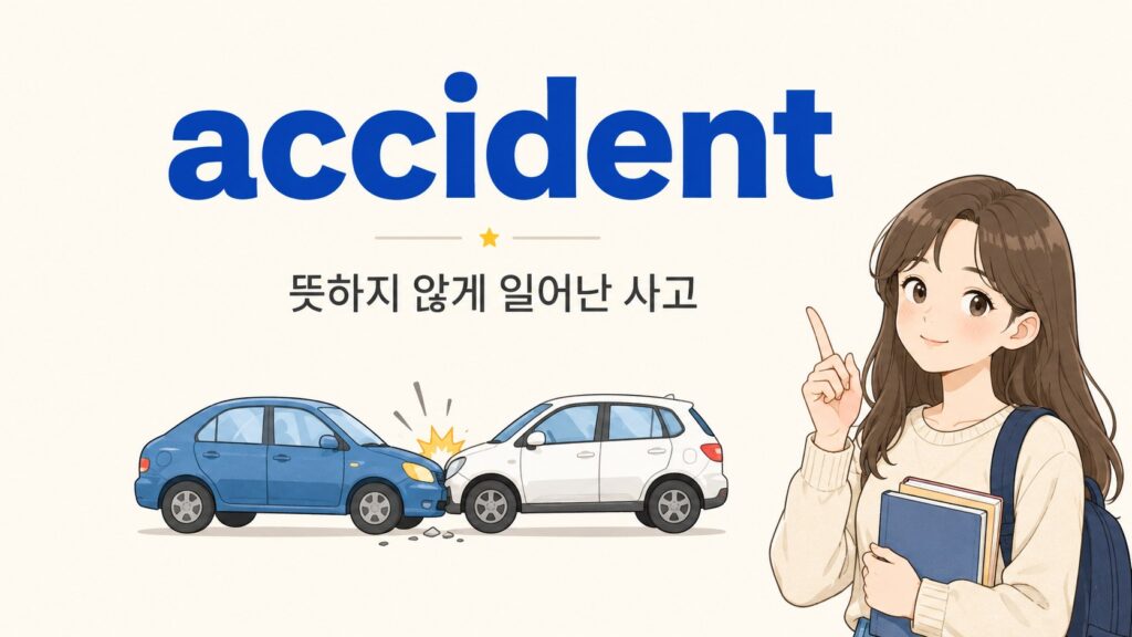 accident는 뜻하지 않게 일어난 사고