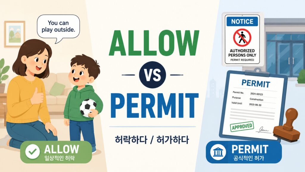 allow와 permit 뜻과 차이