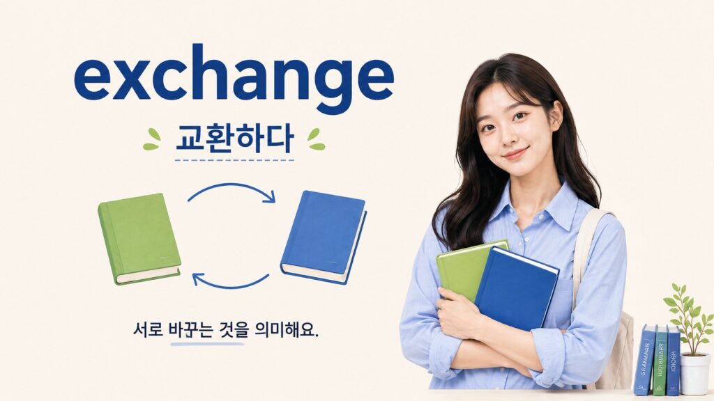 exchange는 교환하다