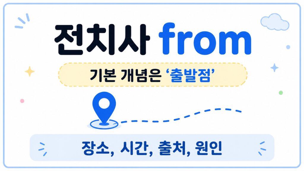 전치사 from, 기본 개념은 출발점