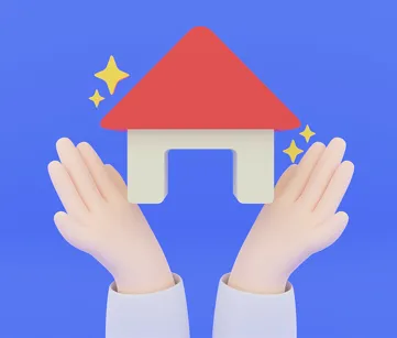 집 (house) 장만하는 이미지