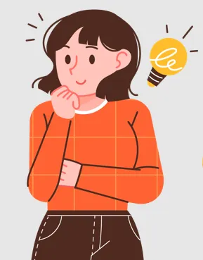영어 단어의 차이를 학습하는 여성