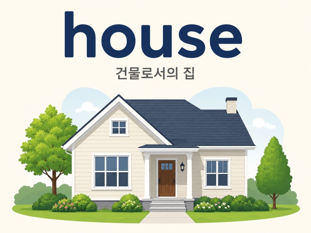 house : 건물로서의 집