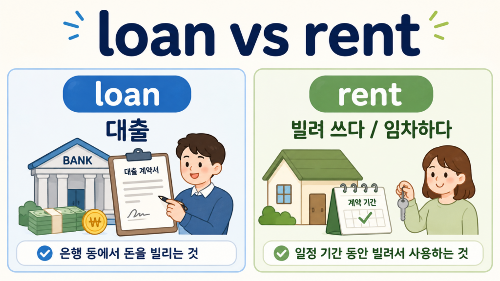 loan vs rent 차이 이미지