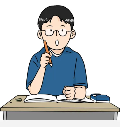 영어 독해를 하고 있는 청년