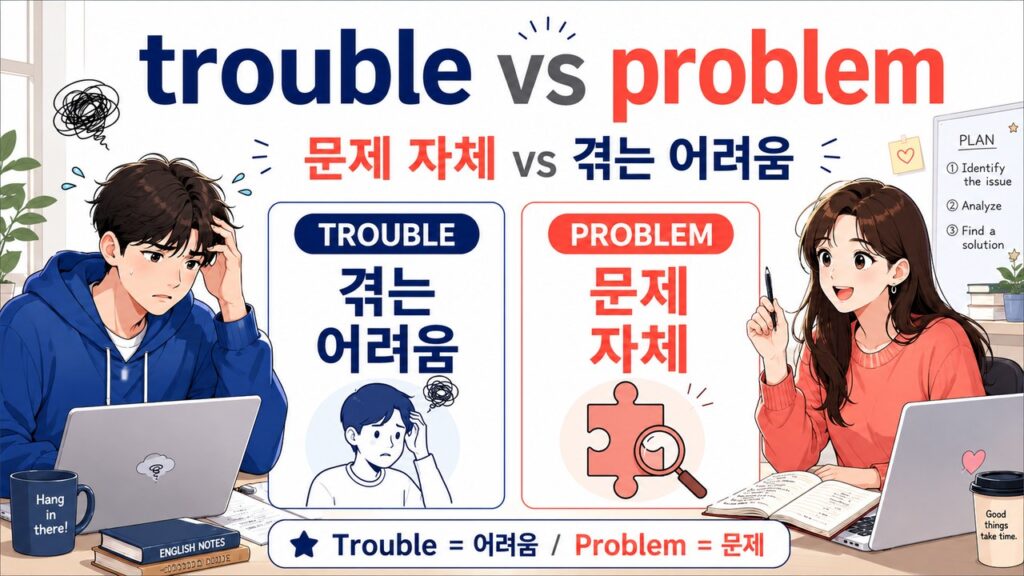 problem과 trouble 뜻과 차이