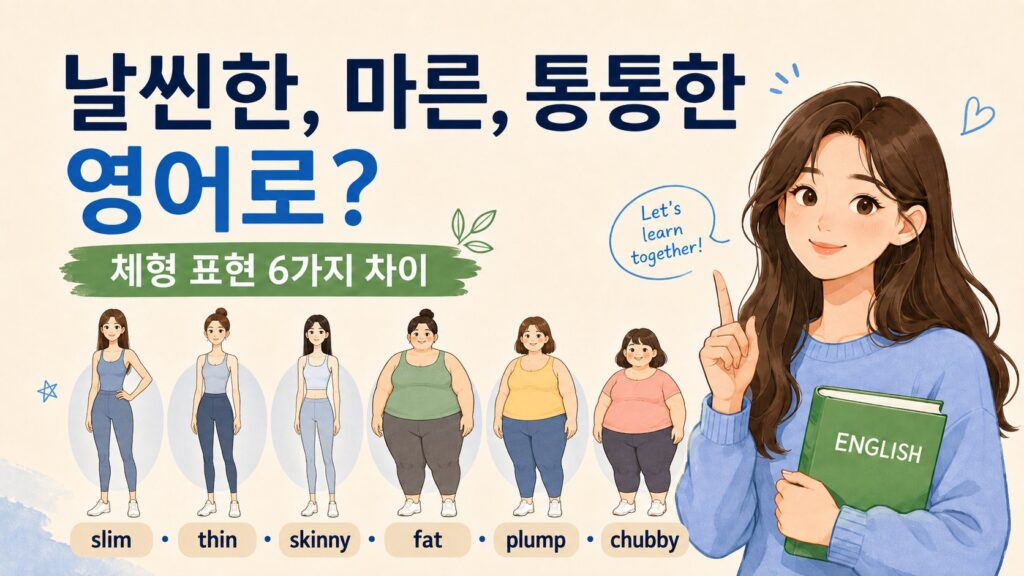 날씬한, 마른, 통통한 영어로 정리