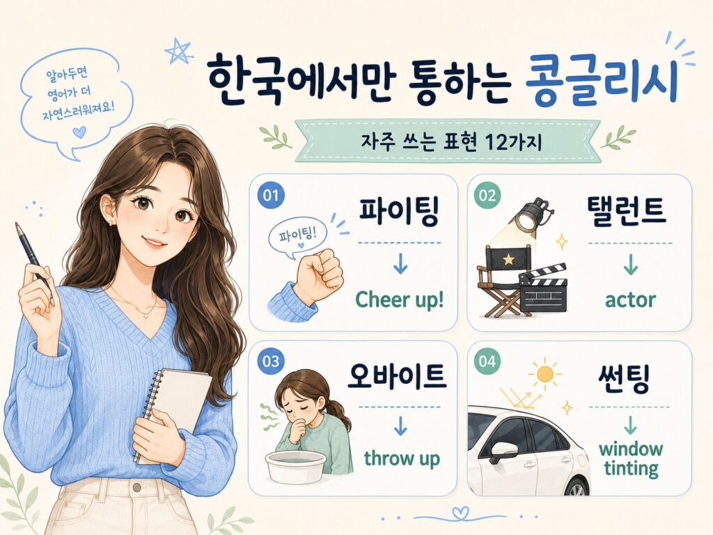 한국인이 자주 쓰는 콩글리시 표현